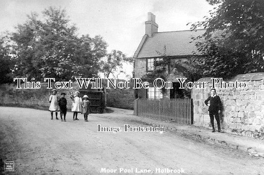 DR 573 - Moor Pool Lane, Holbrook, Derby, Derbyshire c1918