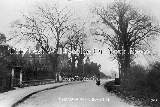 DR 586 - Eggington Road, Etwall, Derbyshire c1913