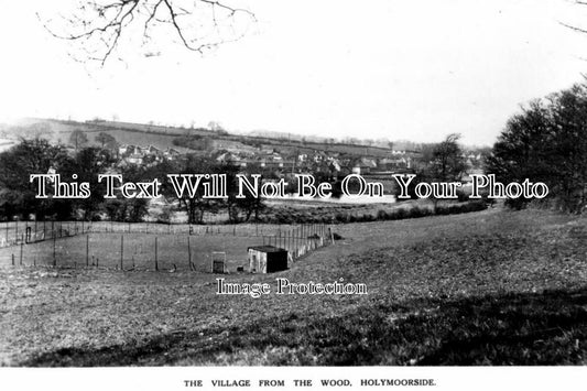 DR 608 - Holymoorside Village From The Wood, Derbyshire