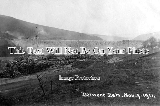 DR 639 - Construction Of Derwent Dam, Derbyshire 1911