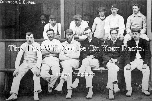 DR 716 - Spondon Cricket Club Team, Derbyshire 1906