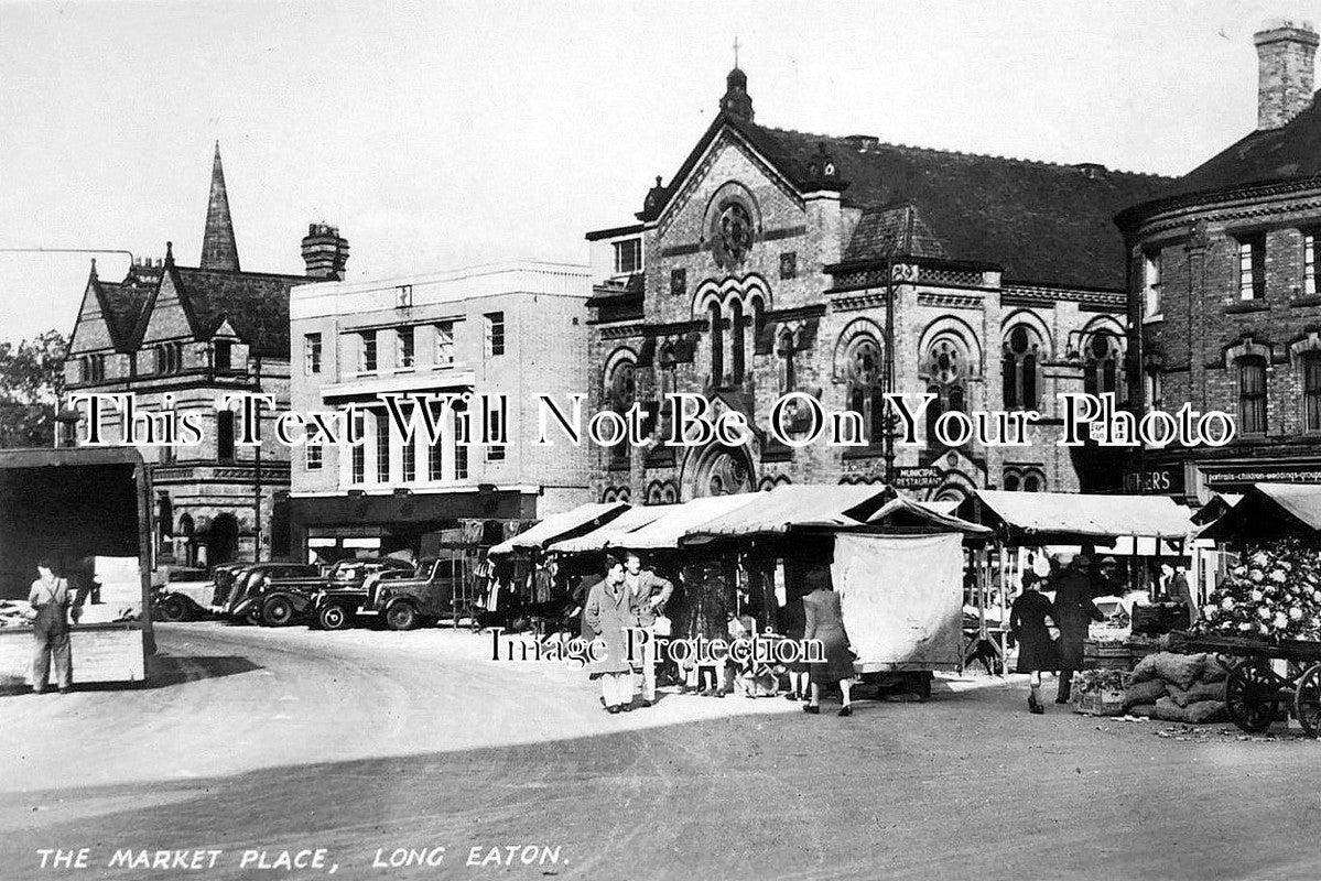 DR 747 - Market Place, Long Eaton, Derbyshire c1930