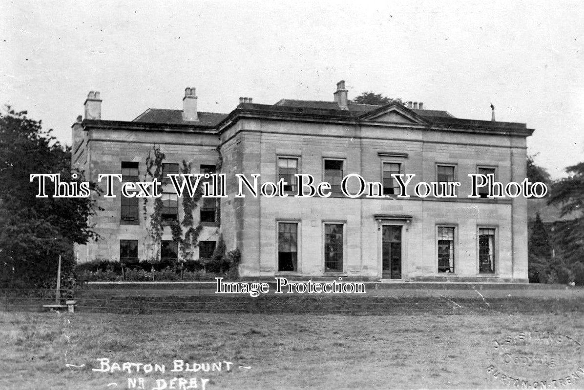 DR 796 - Barton Hall, Barton Blount, Derbyshire c1920