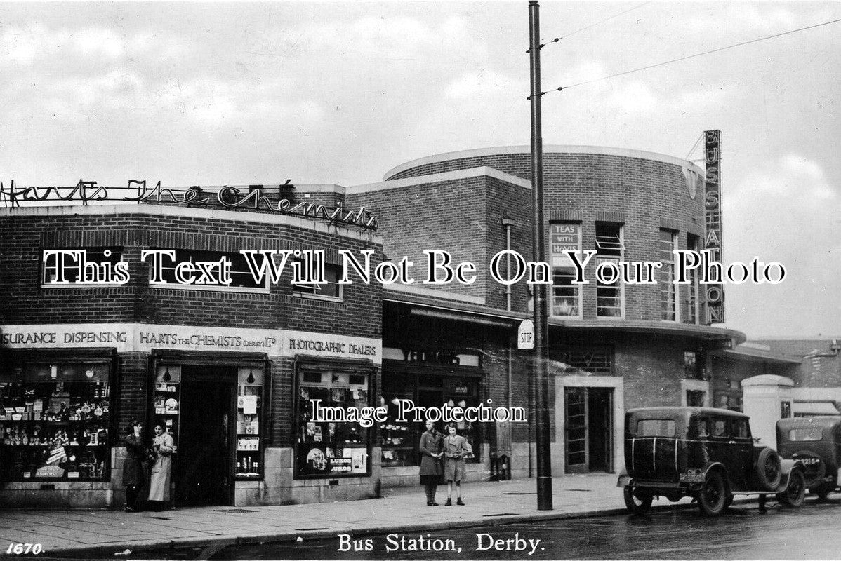 DR 81 - Bus Station, Morledge, Derbyshire c1936