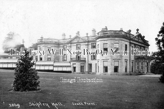 DR 853 - South Front, Shipley Hall, Ilkeston, Derbyshire c1909