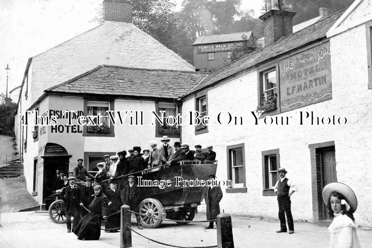 DR 874 - Charabanc At Fishpond Hotel, Matlock, Derbyshire