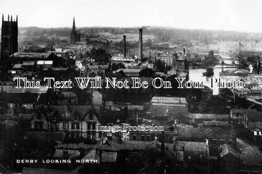 DR 91 - Aerial View, Derby, Derbyshire c1913