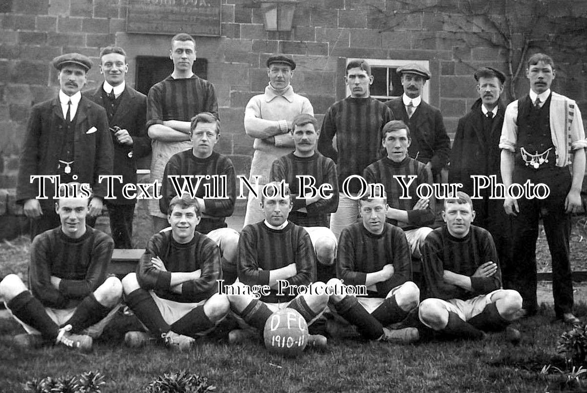 DR 948 - Duffield Football Club, Outside New Inn, Derbyshire 1910-11 ...