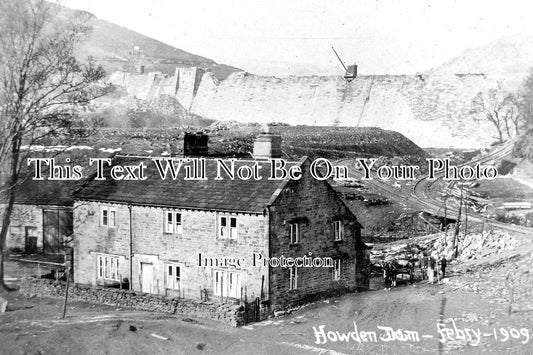 DR 970 - Construction Of Howden Dam, Derwent, Derbyshire 1909