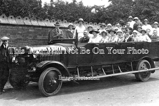 DR 988 - Charabanc Works Outing, Long Eaton, Derbyshire 1928