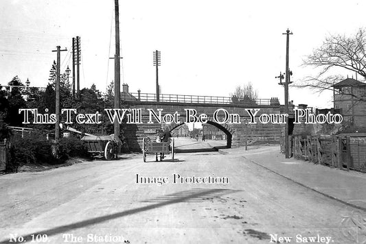 DR 989 - The Station, New Sawley, Long Eaton, Derbyshire c1912