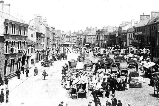 DU 1019 - Market Place, Barnard Castle, County Durham c1909