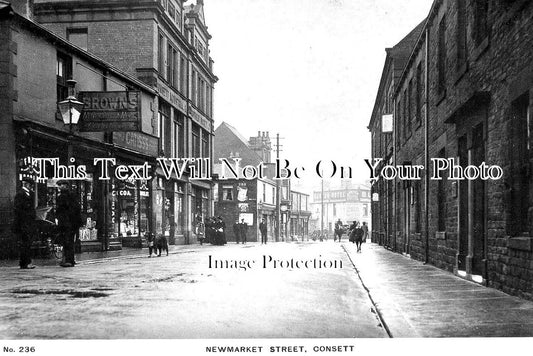 DU 1041 - Newmarket Street, Consett, County Durham c1911