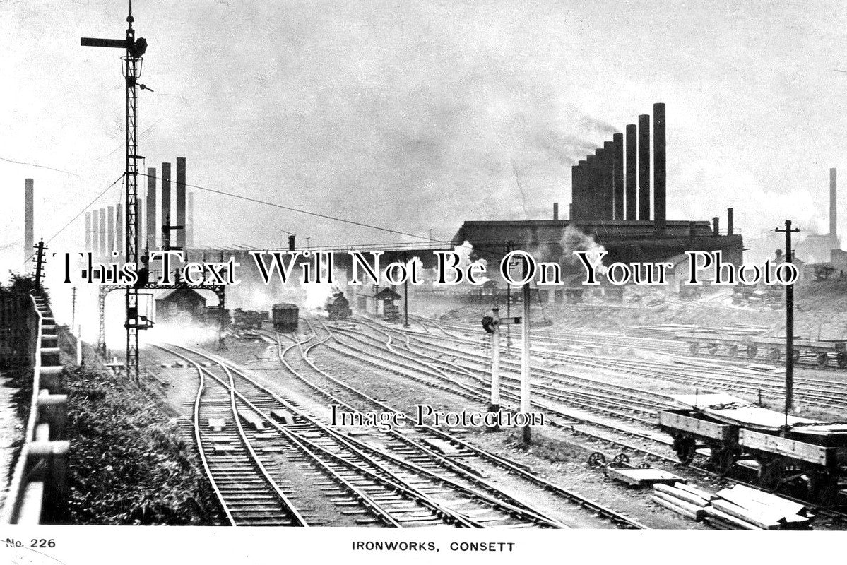 DU 1042 - Melting Shops, Consett Iron Works, County Durham c1911