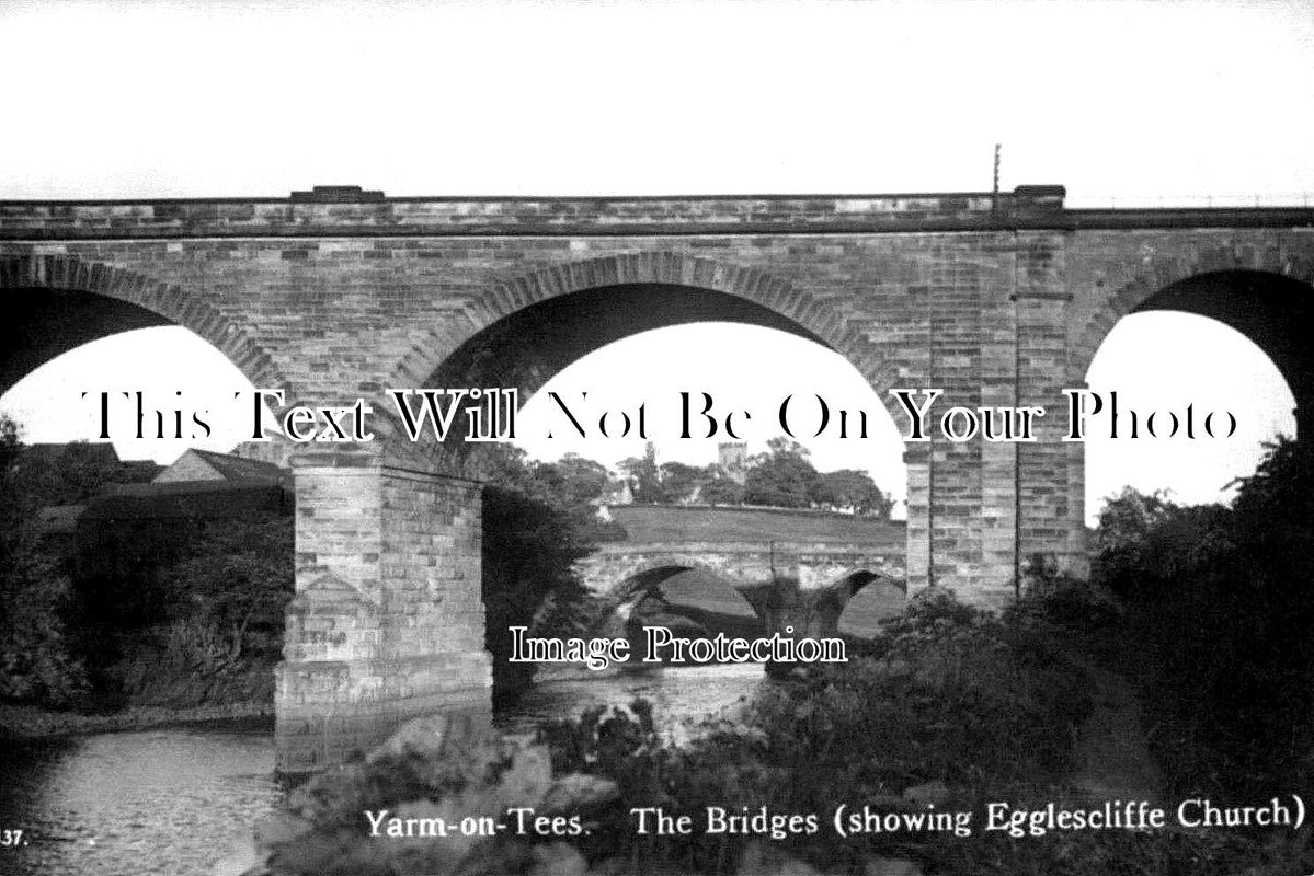 DU 1060 - The Bridges Showing Egglescliffe Church, Yarm On Tees, County Durham