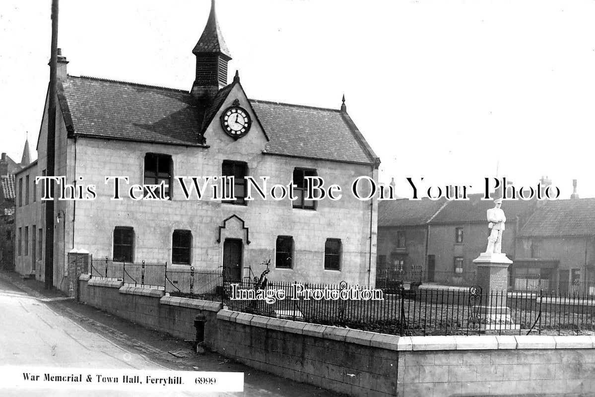 DU 1080 - Ferryhill War Memorial & Town Hall, County Durham