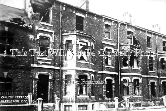 DU 1095 - Carlton Terrace, Hartlepool, County Durham 1914