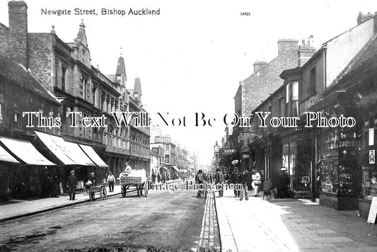 DU 1096 - Newgate Street, Bishop Auckland, County Durham c1912