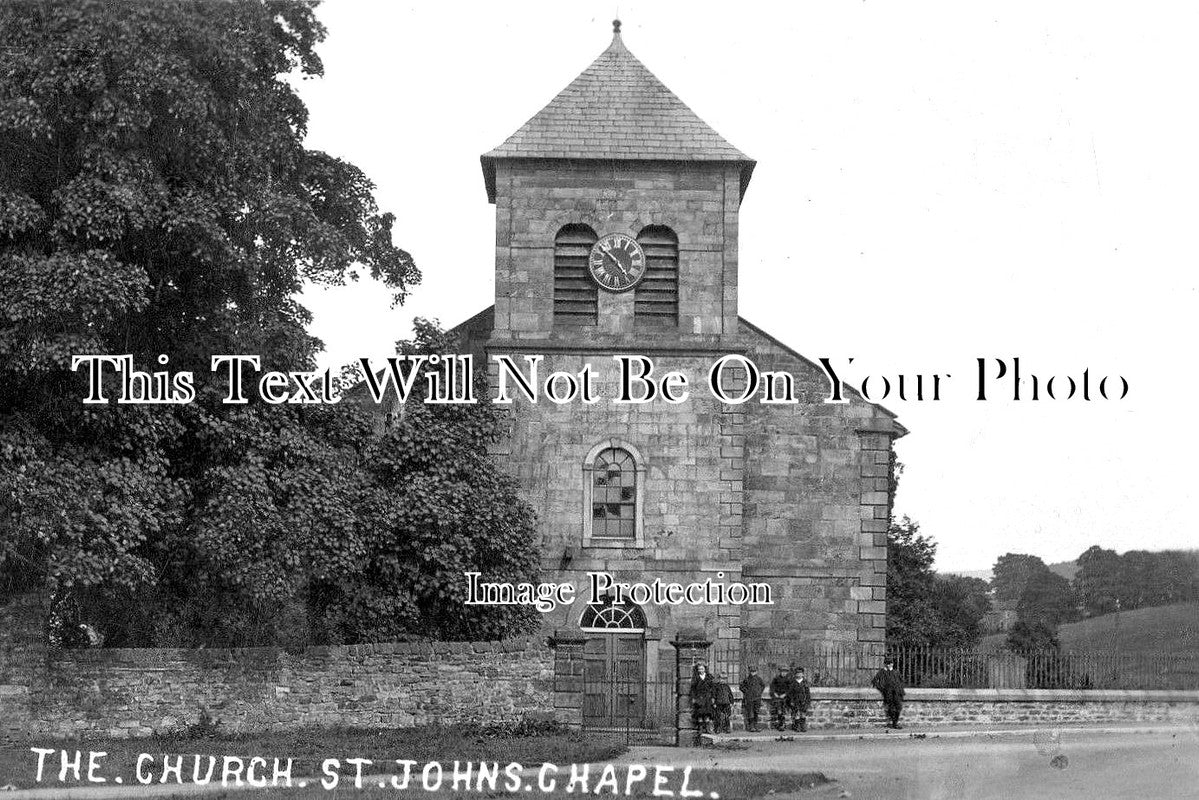 DU 1100 - The Church, St Johns Chapel, Stanhope, Weardale, Durham c1919