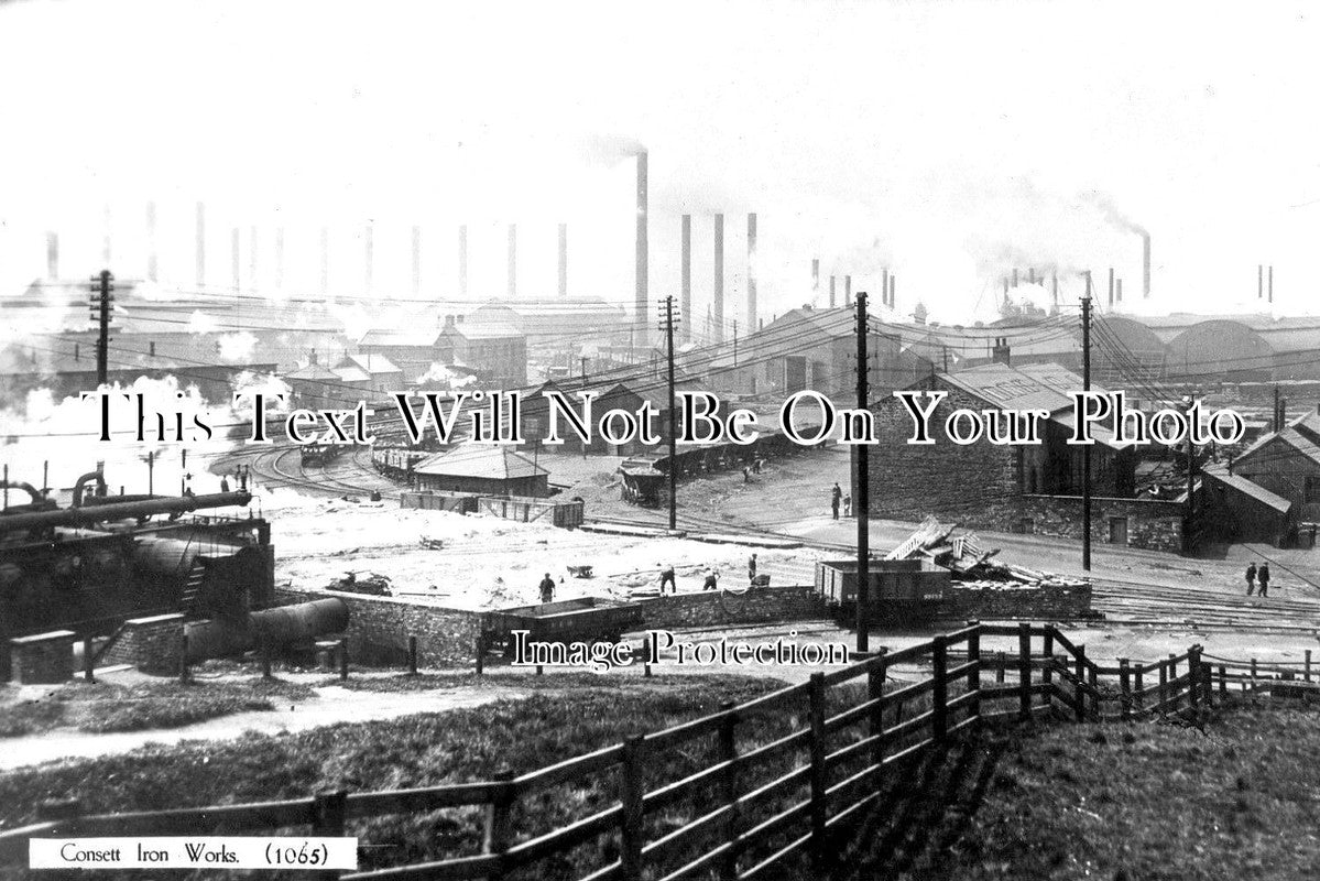 DU 1135 - Consett Iron Works, Consett, County Durham c1913