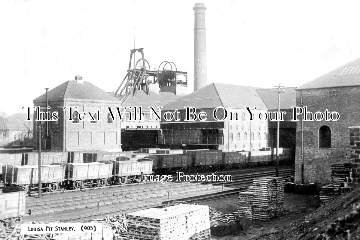 DU 1143 - Louisa Colliery, Stanley, County Durham c1914