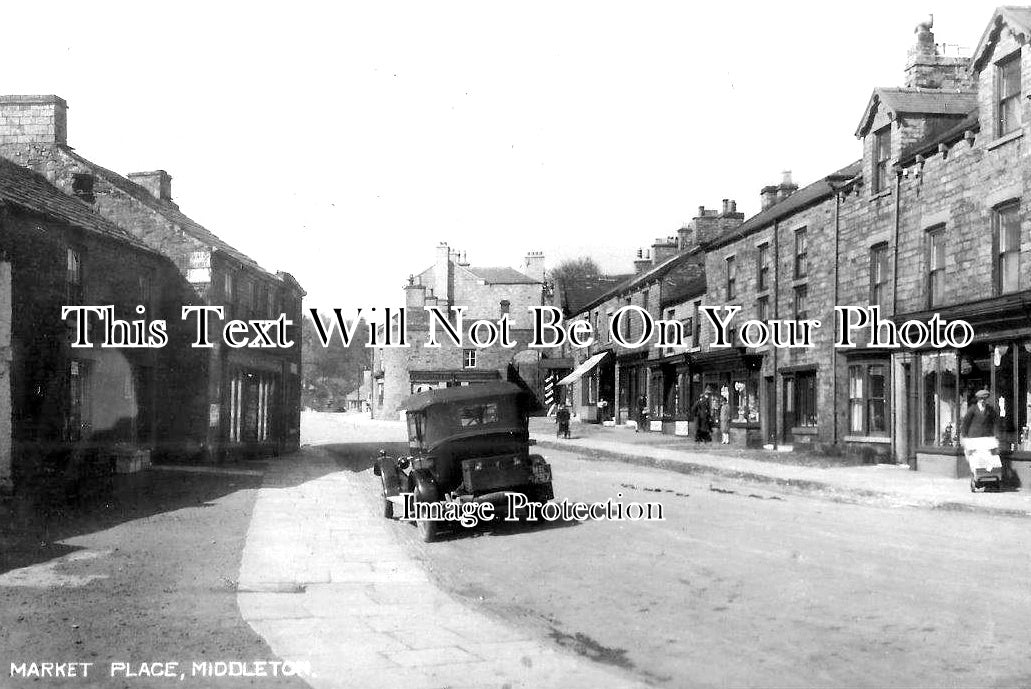 DU 1154 - Market Place, Middleton In Teesdale, County Durham c1930