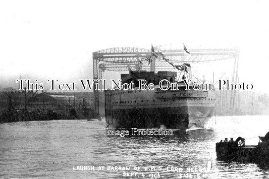 DU 1192 - HMS Lord Nelson Launched At Jarrow, County Durham c1906