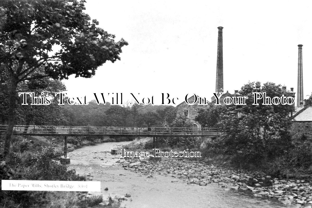 DU 1232 - The Paper Mills, Shotley Bridge, Consett, Durham c1925