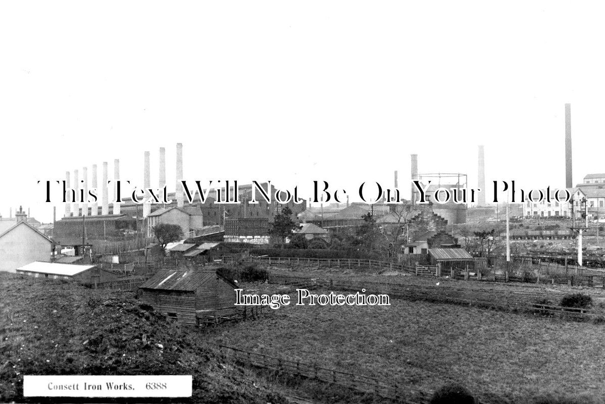 DU 1251 - Consett Iron Works, Melting Shops, Consett, Durham c1928