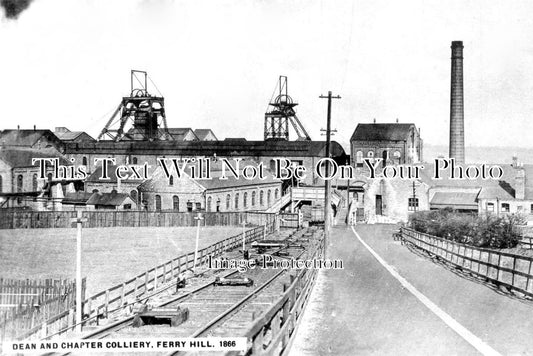 DU 1278 - Dean & Chapter Colliery, Ferryhill, Durham c1917