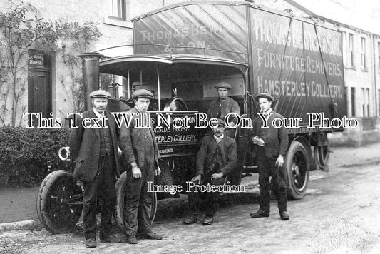 DU 1295 - Bewick & Son Removal Van, Hamsterley Colliery, County Durham