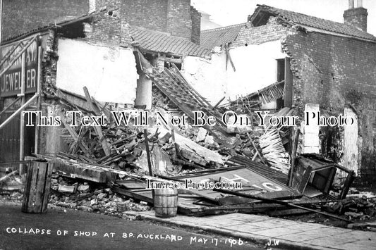 DU 1300 - Collapse Of Shop At Bishop Auckland, County Durham 1906