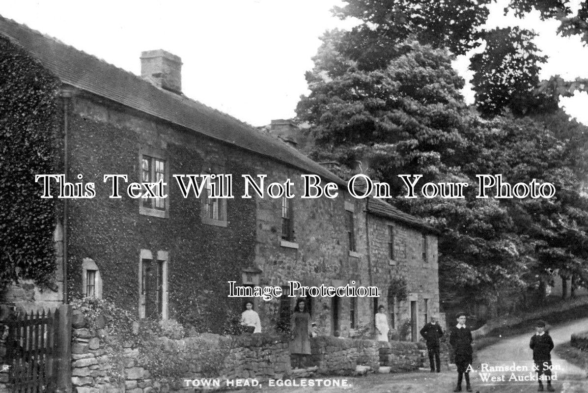 DU 1314 - Town Head, Egglestone, County Durham c1923