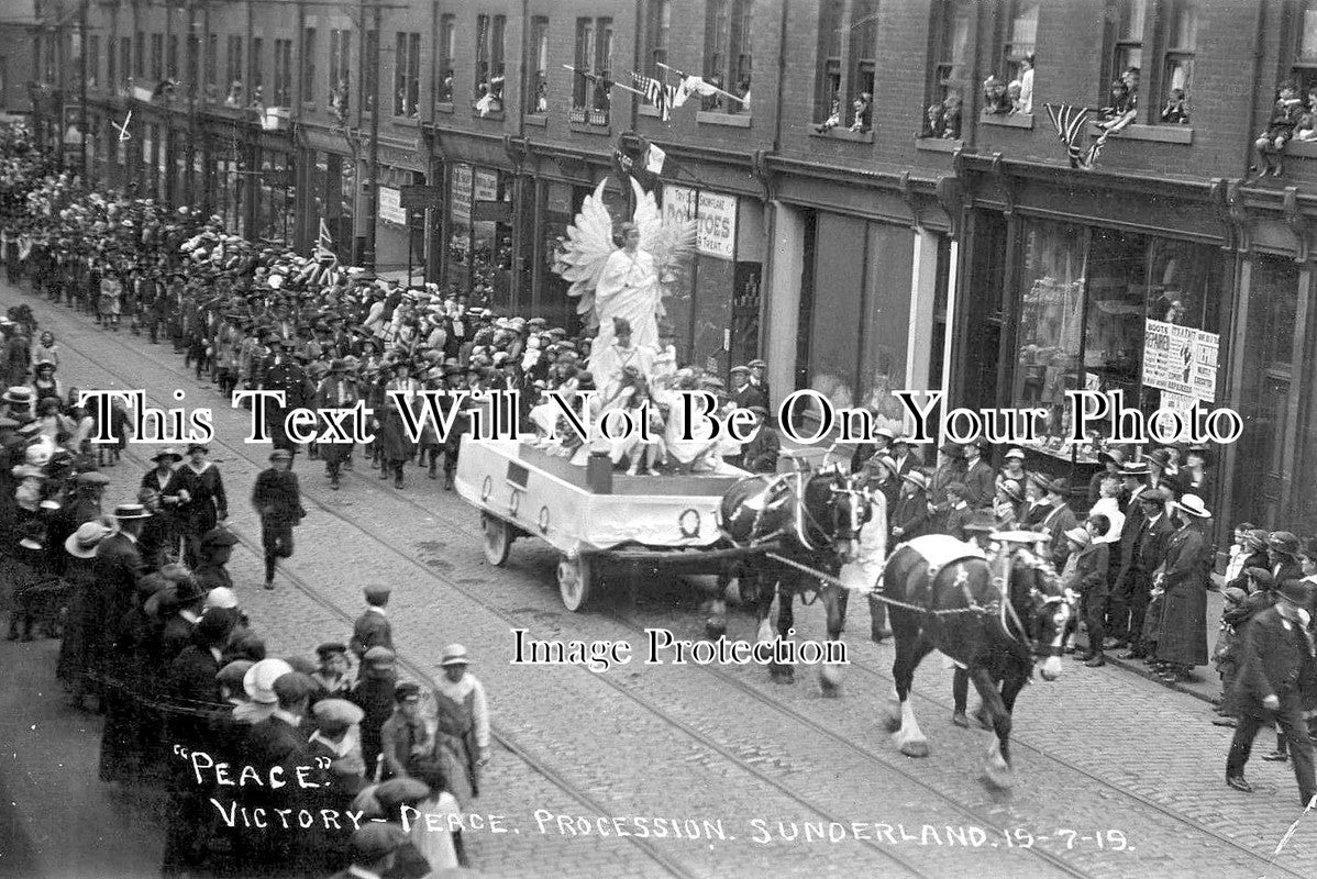 DU 1318 - Peace Celebrations, Sunderland, County Durham c1919