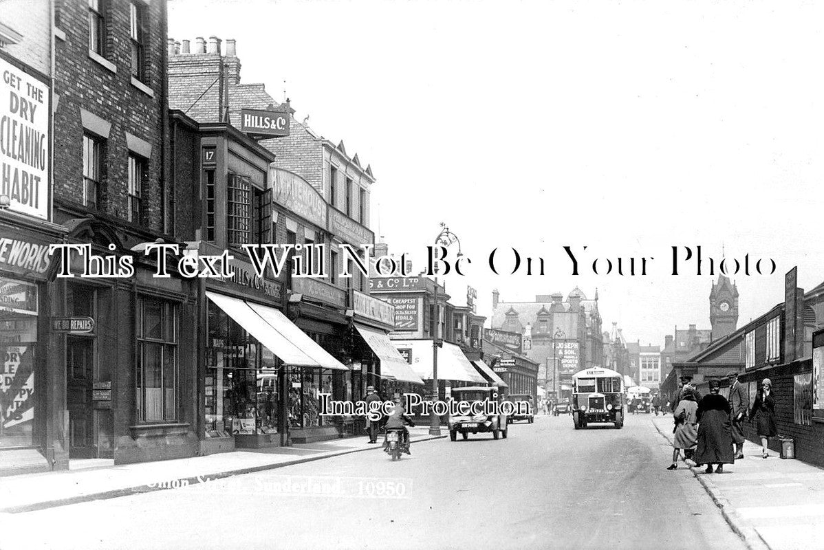 DU 1343 - Union Street, Sunderland, County Durham c1920