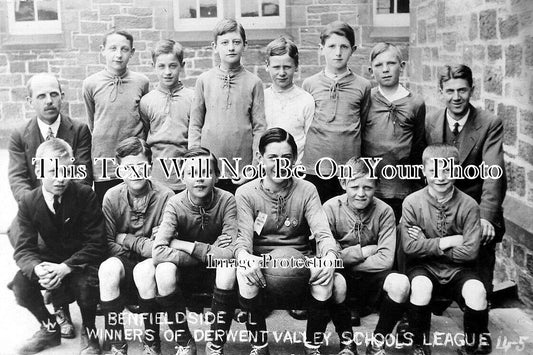 DU 1411 - Benfieldside School Football Team, County Durham