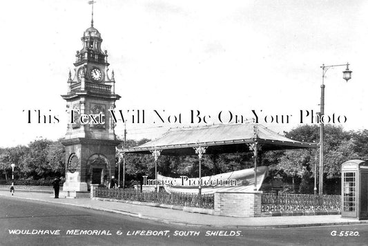 DU 1434 - Wouldhave Memorial & Lifeboat, South Shields, County Durham