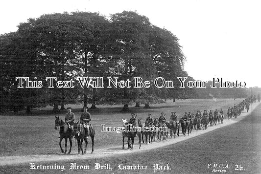 DU 1448 - Returning From Drill, Lambton Park, Chester Le Street, County Durham