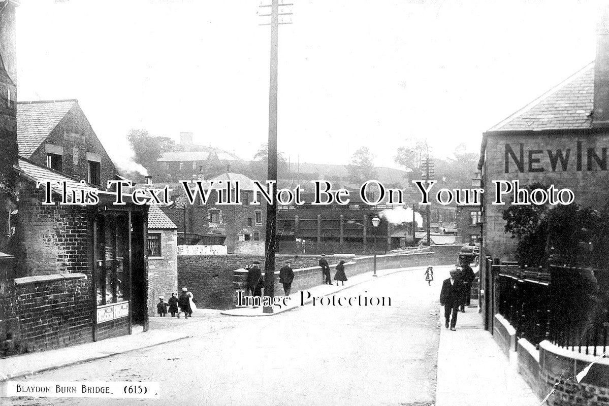 DU 1451 - Blaydon Burn Bridge, Blaydon On Tyne, County Durham c1912