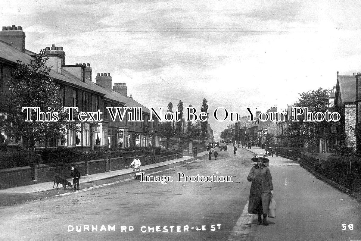 DU 1505 - Durham Road, Chester Le Street, County Durham c1913