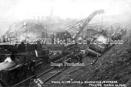 DU 1543 - Felling Railway Disaster, Gateshead, County Durham c1907