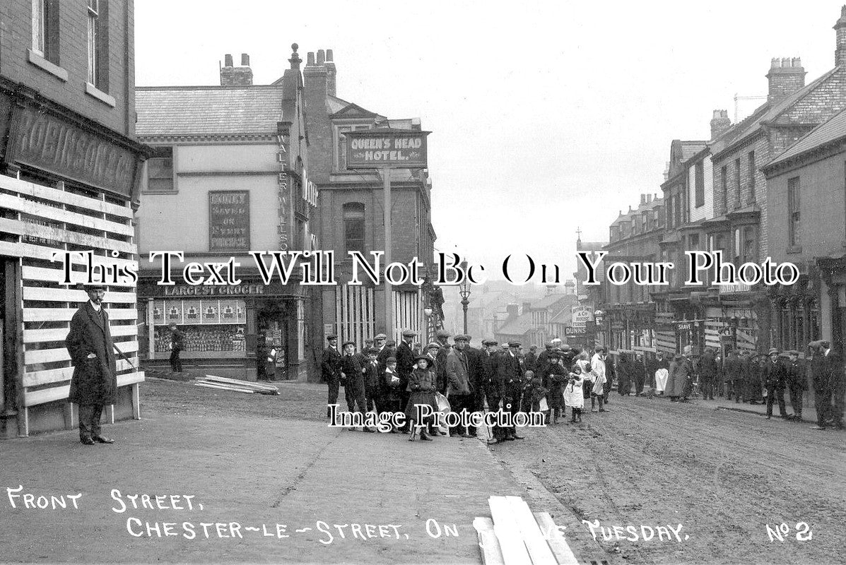 DU 1547 - Shrove Tuesday, Front Street, Chester Le Street, County Durham c1911