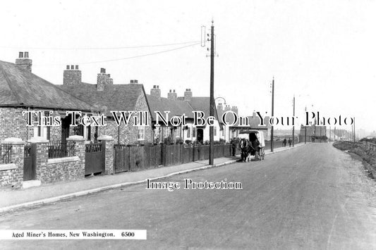 DU 1575 - Aged Miners Homes, New Washington, Sunderland, Durham c1934