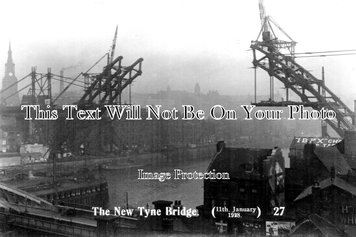 DU 1591 - The New Tyne Bridge, Gateshead, County Durham c1928