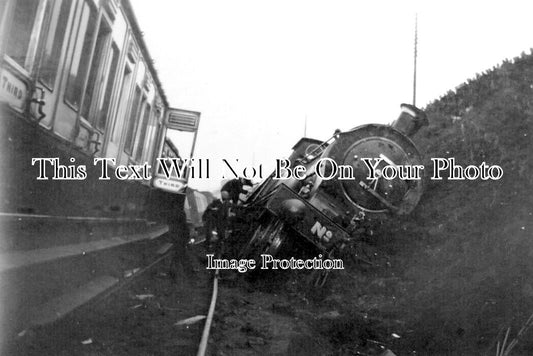 DU 1593 - Gateshead Durham Train Accident Derailment, Felling, Durham 1907