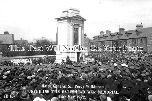 DU 1595 - Unveiling The War Memorial, Gateshead, County Durham c1922