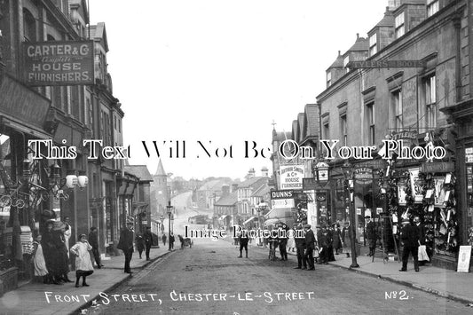 DU 1602 - Front Street, Chester Le Street, County Durham c1913