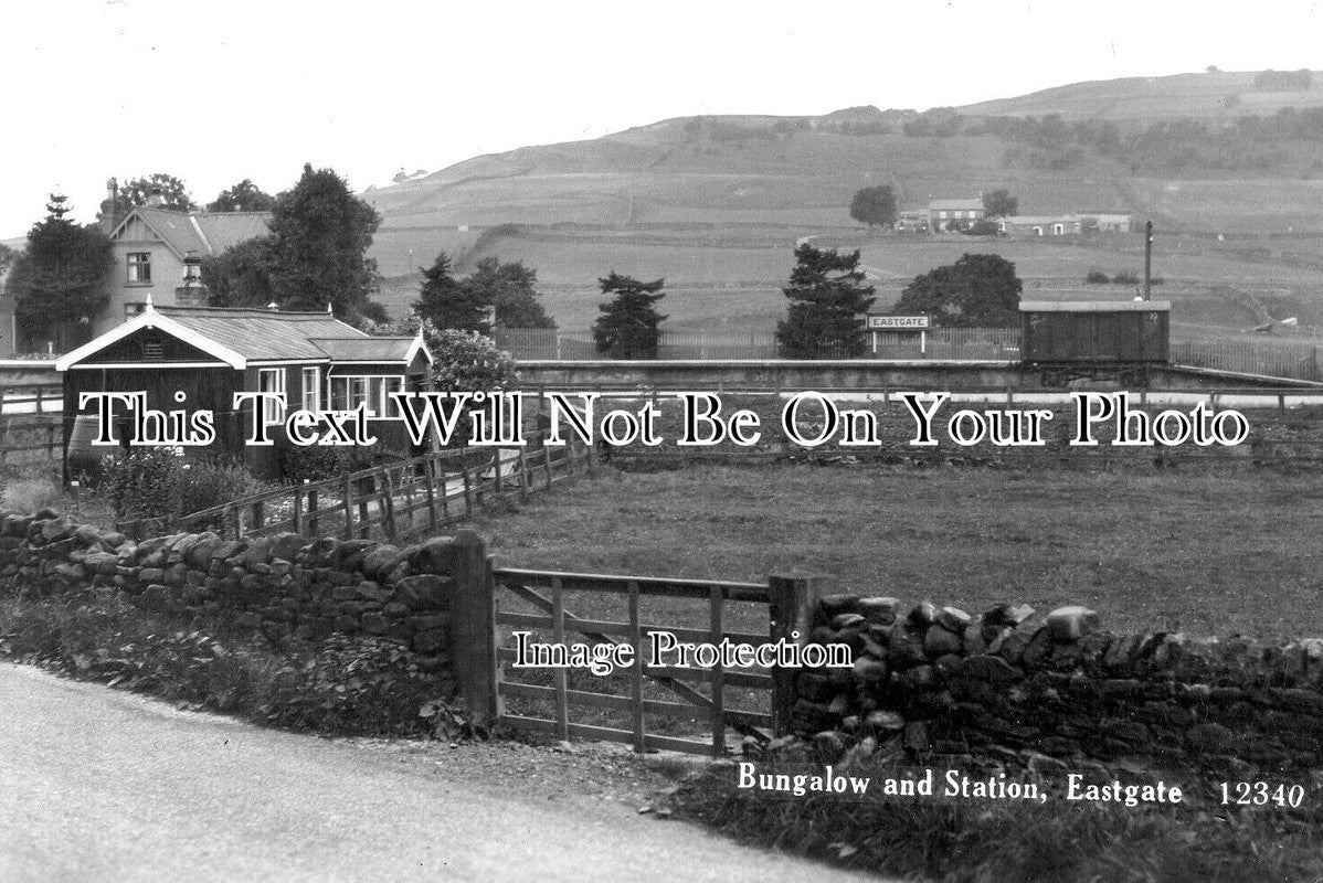 DU 1604 - Bungalow & Railway Station, Eastgate, Stanhope, Weardale, Durham