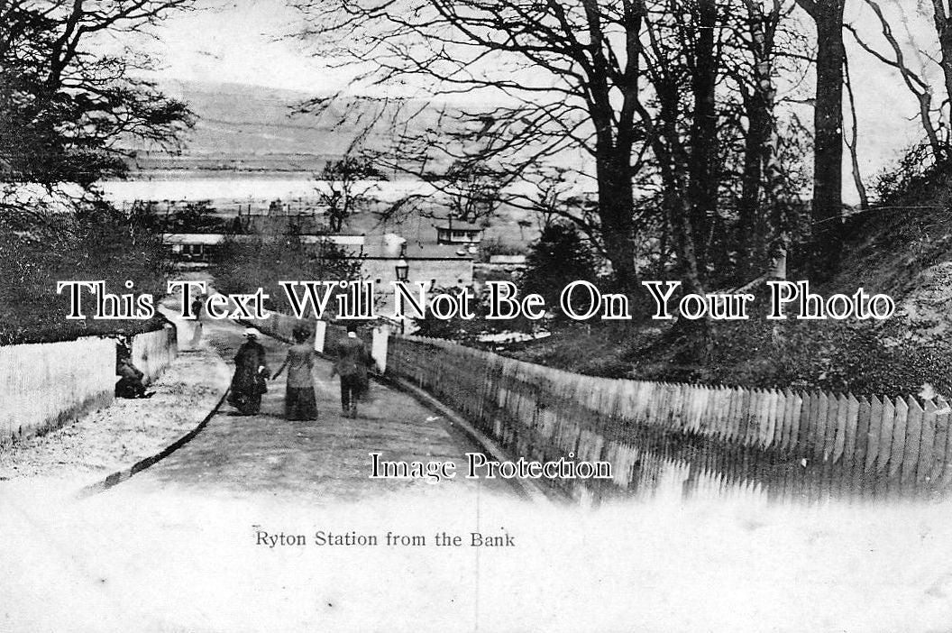 Shops In Ryton DU 162 - Ryton Station From The Bank, County Durham – JB Archive