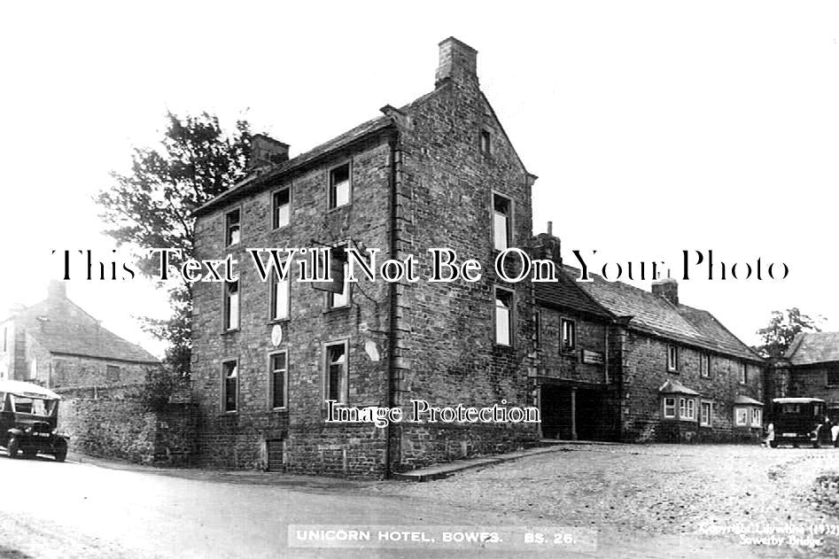 DU 1687 - The Unicorn Hotel, Bowes, County Durham